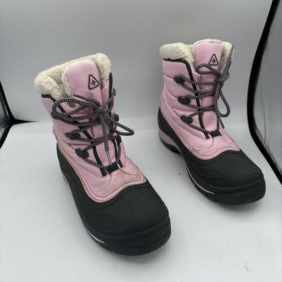 Columbia Snow Boots Womens Size 9 Cascadian Trinity Pink Insulated Winter C - Picture 1 of 9